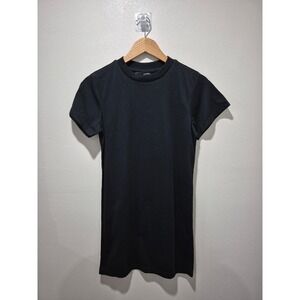 XS Y&R Black Cotton‎ Polyester Blend Crew Neck Short Sleeve T-Shirt